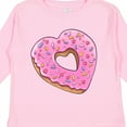 thumbnail image 4 of Inktastic Heart Shaped Donut with Pink Icing and Sprinkles Boys or Girls Long Sleeve Toddler T-Shirt, 4 of 5