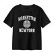 thumbnail image 2 of Camiseta para mujer Yinane Cuello redondo Ropa informal transpirable negra M, 2 of 8