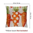 thumbnail image 4 of Easter Pillow Cover  Inch Five Watercolor Carrots Decorations Holiday Farmhouse Spring Pillow Case Decor for Home Sofa Couch, 4 of 7