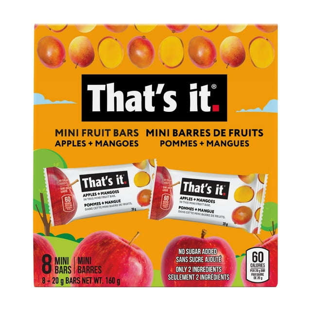 That's it. Mini Mango Fruit Bar 8 Bars 20g