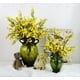 thumbnail image 2 of Babys Breath Tela de tela Flores artificiales 4 paquetes Decoración de plantas de seda falsa europea Decoración de banquetes de boda Ramos Real Touch DIY Home Garden (Amarillo) Adepaton SNFLD1739, 2 of 4