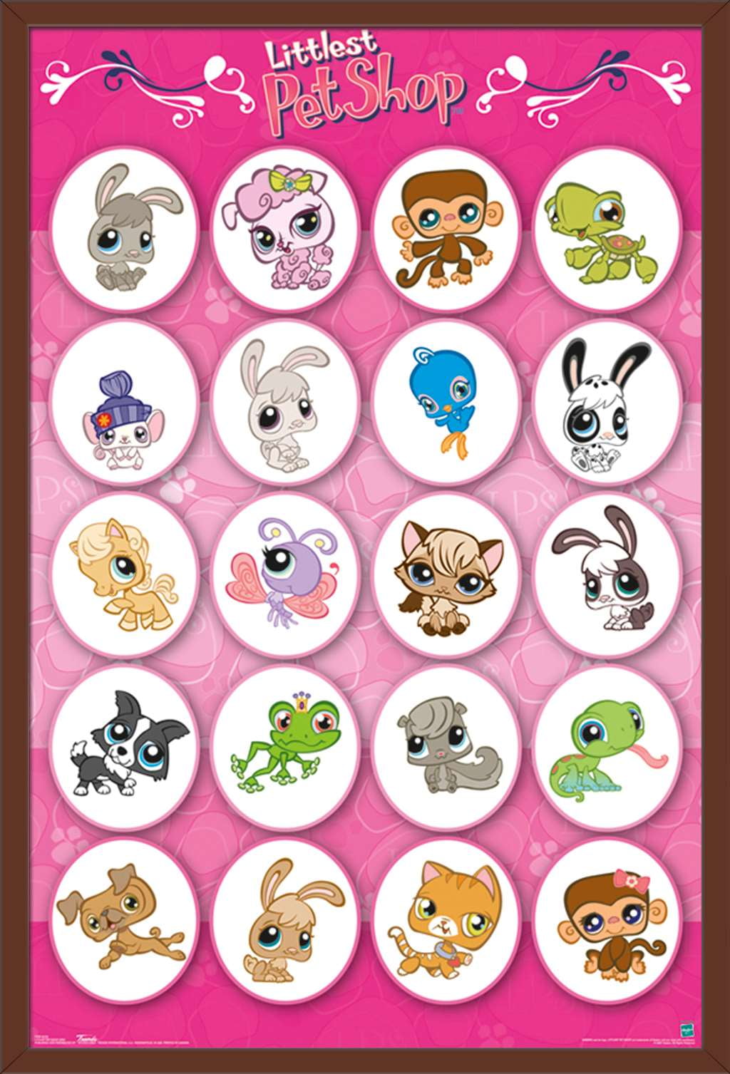 Littlest Pet Shop - Grid Wall Poster, 22.375" x 34", Framed - Walmart.com