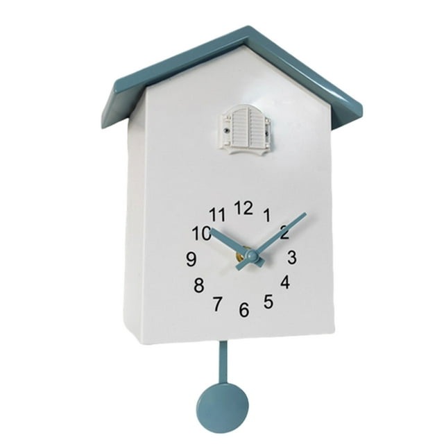fastboy ABS Large Numbers Wall Clock With Cuckoo For Living Room Making Easier To Time Clock For Living Room type+1