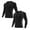 Z01-Black 1PCS & Grey 1PCS, variant on Youth Boys Compression Shirt, Long Sleeve Kids Athletic Undershirt Quick Dry Base Layers for Baseball Football Sports