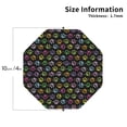 thumbnail image 2 of Honeii Colorful Paw Print Leather Coaster Set of 4, Ideal for Safeguarding Your Furniture from Drinks Spills and Effortless Cleanup-Octagon, 2 of 6