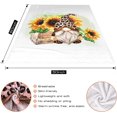 thumbnail image 4 of Sunflower Gnomes Throw Blanket Leopard Cute Gnomes Blanket Fall Harvest Blankets Bed Quilt Throw for Couch Sofa Flannel Plush Super Soft Blanket 60''''x50'''', 4 of 6