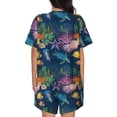 thumbnail image 3 of Kdxio Undersea Animals Print Pajamas Sets for Women Short-Sleeved Pjs with Lounge Shorts Two Piece Sleepwear S-4XL, 3 of 9