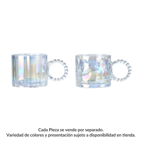 Taza Prichos Iridiscente de Vidrio 300 ML 1 Pieza
