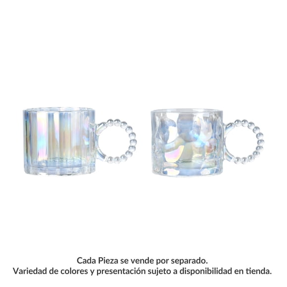 Taza Prichos Iridiscente de Vidrio 300 ML 1 Pieza
