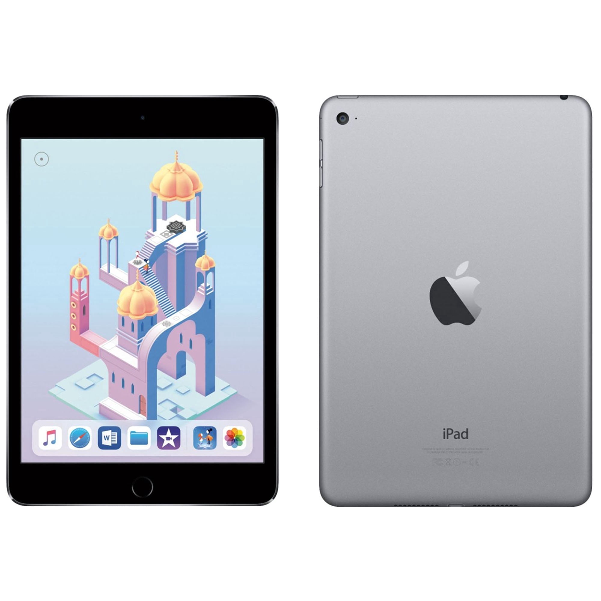Apple iPad Mini 4th Gen 16GB Wi-Fi Tablet, Space Gray, Refurbished