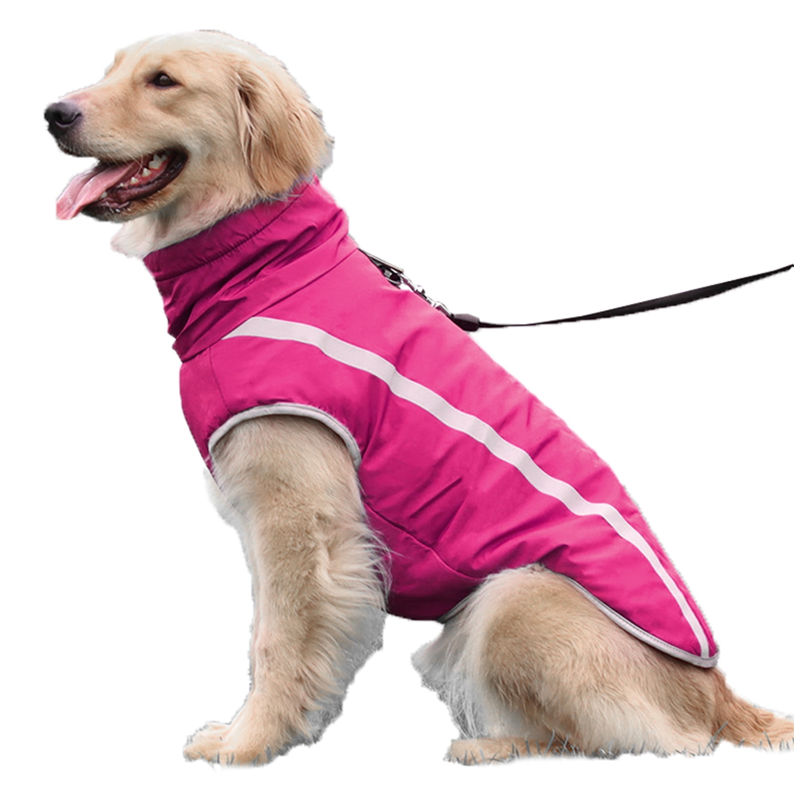 Dog Jacket with Harness Large Dogs Coats Waterproof Dog harness Coats Warm Winter Clothes Windproof Reflective Pet Vest Cotton Padded Cozy Cold Weather Dog Apparels for Medium Large Dogs Gray 6XL