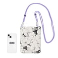 thumbnail image 6 of Multi-Color Cross-Body Handbag 8.27×5.91in Waterproof, Scratch-Resistant And Odor-Free Detachable Shoulder Strap Darkorchid Geometric Lines Hand-Drawn Sketch_2, 6 of 8