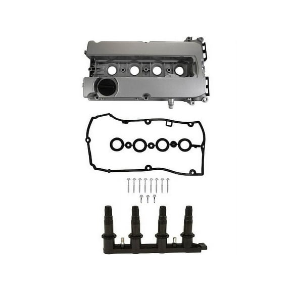 Ignition Coil and Valve Cover Kit 2 Piece - Compatible with 2011 - 2015 Chevy Cruze 1.8L 4-Cylinder 2012 2013 2014