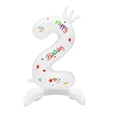 thumbnail image 1 of Kearding Globos de película de aluminio digital blanco - Atmósfera mágica para fiestas infantiles Decoraciones para fiestas de cumpleaños Kits de decoración para fiestas Número 2, 1 of 6