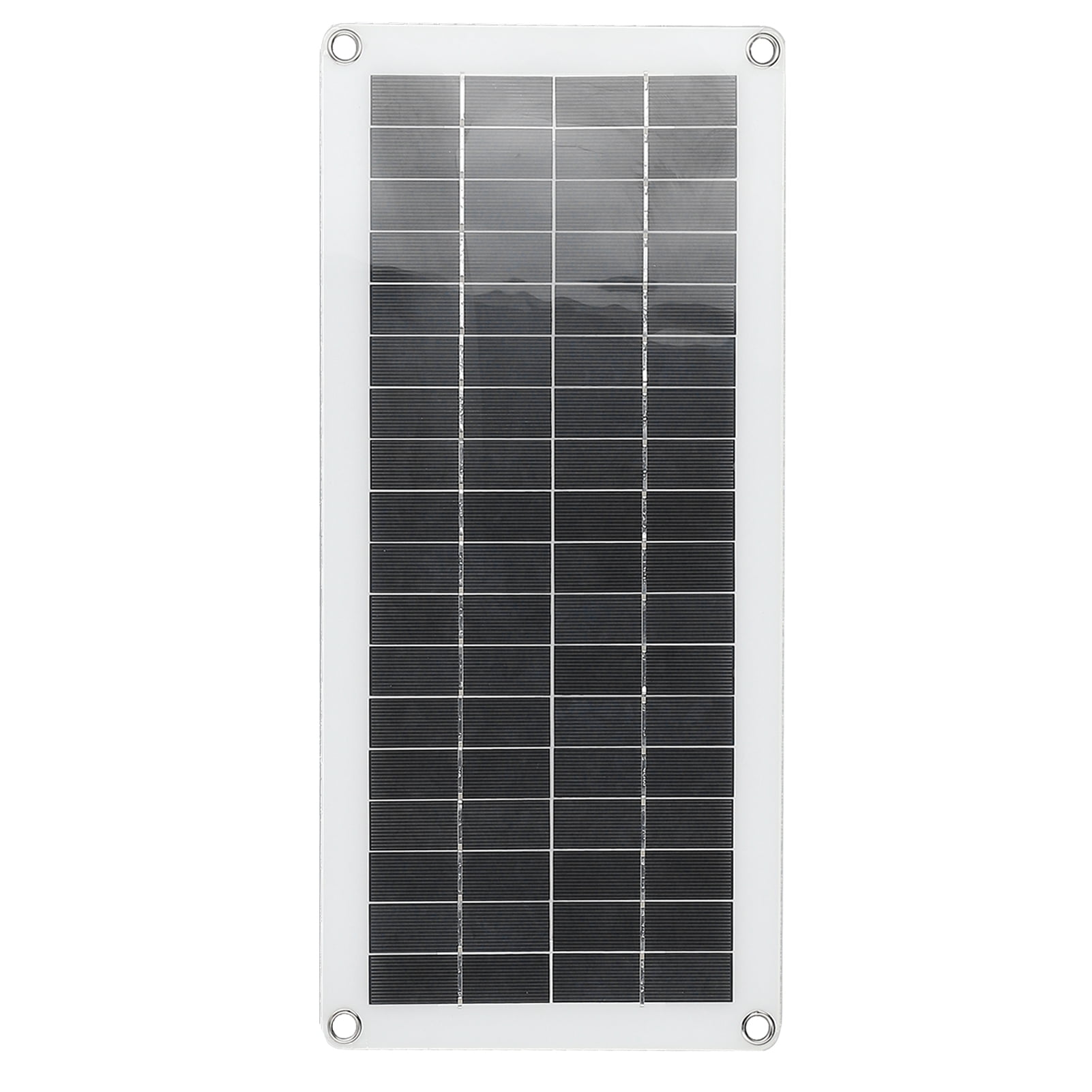 BIMZUC 20W 18V High-Efficiency Polycrystalline Silicon Solar Panel Charger (17.1 x 7.9 in / 43.5 x 20 cm) Waterproof Solar Cell Board for Car, Boat, and RV Mobile Charging Supplies