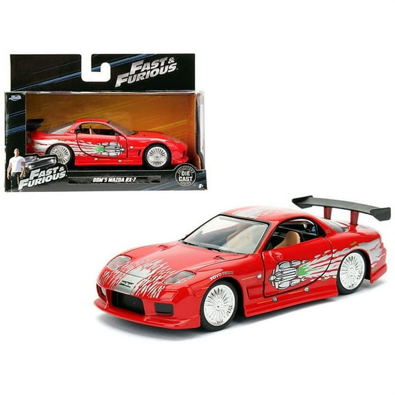 Dom's Mazda RX-7 Red Fast & Furious Movie 1/32 Diecast Model Car by Jada