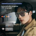 thumbnail image 2 of Gafas inteligentes RYDOX Hearview for sordos, gafas inteligentes con traducción de idiomas por IA, chat, llamadas Bluetooth inteligentes, auriculares táctiles, gafas de sol en tiempo real for mujer(Fu, 2 of 5