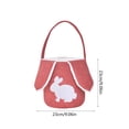 thumbnail image 3 of DwellJoy Corduroy Bunny Tote Bag Easter Basket for Egg Candy Storage, Spring Home Decor & Gift, 3 of 6