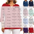 thumbnail image 2 of Perfectbot Women's Plus Size 3/4 Sleeve V-Neck Tee Casual Solid Color T-Shirt Sizes L-5X, 2 of 7