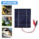 thumbnail image 5 of Kuymtek Senderismo al aire libre Panel solar impermeable 5V 5W Cargador solar portátil Banco de energía, 5 of 9