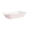 Boardwalk BWK30LAG500 5 lbs. Capacity Paper Food Baskets - Red/White (500/Carton)