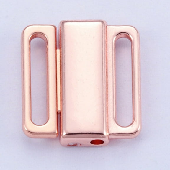 Worgeous Clear Strap Bras for Women Bra Clip Hook Alloy Gold Anti-Slip Daily Use 50Pcs