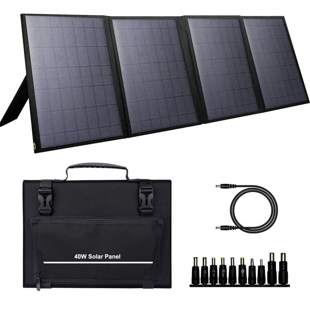 Panel solar portátil ZeroKor 40W plegable USB QC3.0