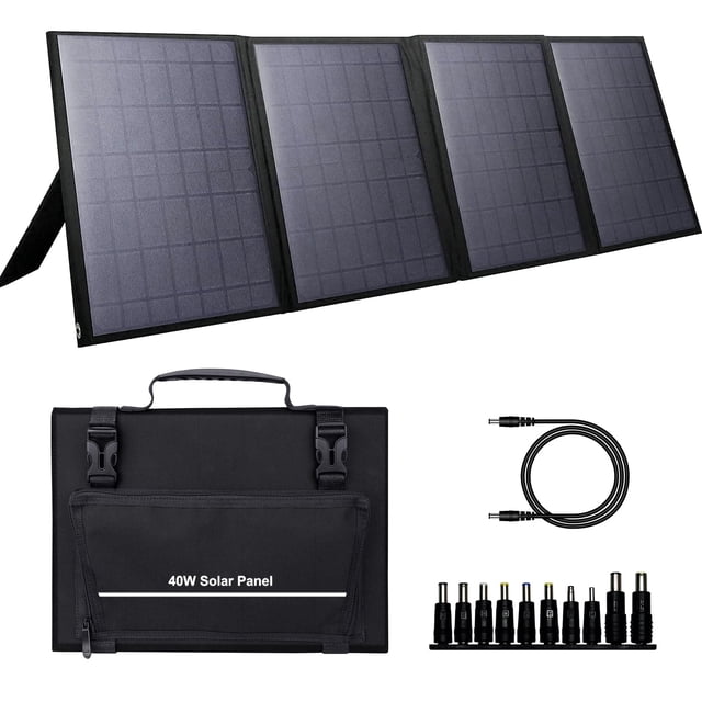 Panel solar portátil ZeroKor 40W plegable USB QC3.0