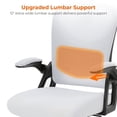 thumbnail image 5 of GASEE Ergonomic Office Chair, 400 LBS Computer Chairs with Adjustable Lumbar Support, Breathable Mesh Desk Chair Ergonomic with Thickened Cushion, Comfy Home Office Desk Chair,White, 5 of 10