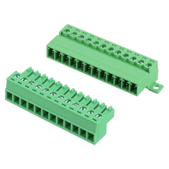 12 Pin Screw Terminal Block Connector, 3.81mm PCB Mount Screw Terminal