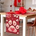 thumbnail image 5 of Valentines Day Dog Cat Paw Prints Table Runner, Red Love Hearts Kitchen Dining Table Decoration Pet Lover Gift, Anniversary Wedding Burlap Indoor Outdoor Home Decor Party Supply 13.8 x 90 Inches, 5 of 6