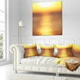 thumbnail image 3 of Designart 18" x 18" Yellow Polyester Throw Pillow, 3 of 5