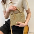 thumbnail image 3 of LHSHID Straw Beach Tote Shoulder Bags Women Hand-Woven Leather Crossbody Handbag Purse, 3 of 6