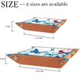 thumbnail image 4 of Jewelry Dish Trinket Tray Home Decor Wedding Gift for Her Small Ring Holder Watercolor Butterflies Pattern Flag, 16x16cm, 4 of 6