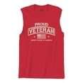 thumbnail image 5 of Proud Veteran Muscle Shirt Veteran's Day Military Honor US Flag Army Air Force RED Friday American Patriot Men's, 5 of 7