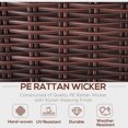 thumbnail image 4 of Outsunny 7 Pieces Patio Furniture Set, Garden Sofa Set, Outdoor PE Rattan Sectional Conversation Furniture Set w/ Tempered Glass Coffee Table & Cushion for Garden, Backyard, Red, 4 of 10