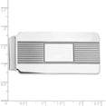 thumbnail image 2 of Sterling Silver Rhodium-Plated Money Clip (55 X 26) Made In United States qq32, 2 of 5