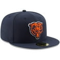 thumbnail image 3 of Men's New Era Navy Chicago Bears Team Basic 59FIFTY Fitted Hat, 3 of 6