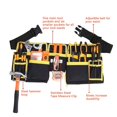 thumbnail image 3 of Tool Belt With 11 Pockets, Tool Pouch, Waterproof Oxford Fabric, With Adjustable Straps, For Electricians, Carpenters, Builders, 3 of 5