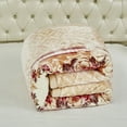 thumbnail image 2 of JML Fleece Sherpa Borrego Blanket 1 Piece,3 Ply Winter Warm Borrego Bed Blanket King 85"x93", 2 of 5