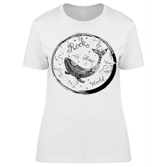 Whale Rock Your World T-Shirt Women -Image by Shutterstock, Female Medium