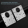 thumbnail image 2 of 10pcs Cabinet Hinge Repair Plate Kit With Holes Flat Fixing Brackets SX, 2 of 5