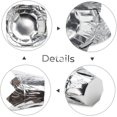 thumbnail image 2 of 100pcs Wedding Wrapping Paper Mini Paper Cups Silver Wrapping Paper Cake Accessory Cake Paper Cups Baking Cupcake Cup Muffin Cup Cake Moulding Holder Cup Cupcake Foil Muffin Liners, 2 of 5