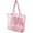 Peach Pink, variant on Women's Large Mesh Beach Tote Bag - Sandproof Foldable with Inner Pockets | 24L Lightweight Pool Bag