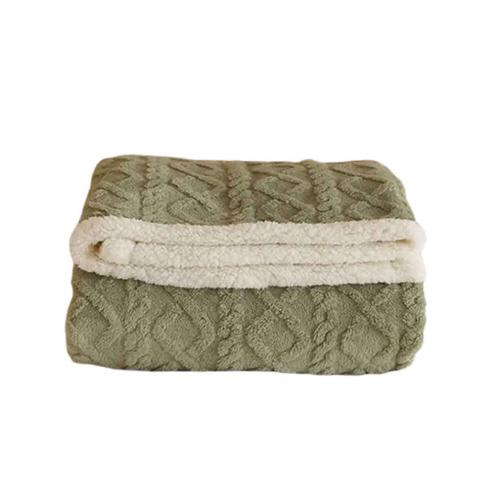 Double Layer Thickened Lamb Plush Blanket, Winter Soft Thick Warm
