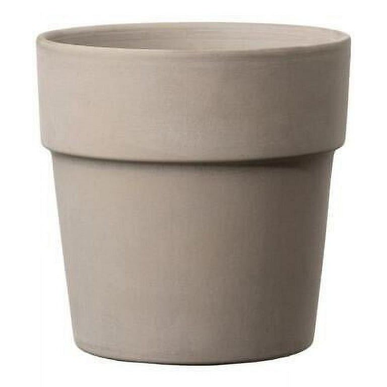 Deroma 4.57 in. H X 5.9 in. D Clay Perfetto Cachepot Graphite