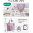 thumbnail image 3 of CNV Tote Bag for Women, Tote Shoulder Bag with Laptop Compartment and Zipper Handbag for Travel, Work, 3 of 12