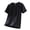 Black, variant on Men's 4XL Big and Tall Ice Silk Cooling Short Sleeve Breathable Loose Fit T-Shirt