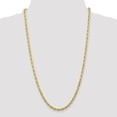 thumbnail image 2 of 10K Yellow Gold 4.5mm Diamond Cut Quadruple Rope Chain 22 Inch, 2 of 5