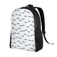 thumbnail image 2 of Wukai Party Shark Cute Travel Laptop Backpack - Waterproof, Anti-Theft, Slim and Sturdy College & Business Backpack, 2 of 7